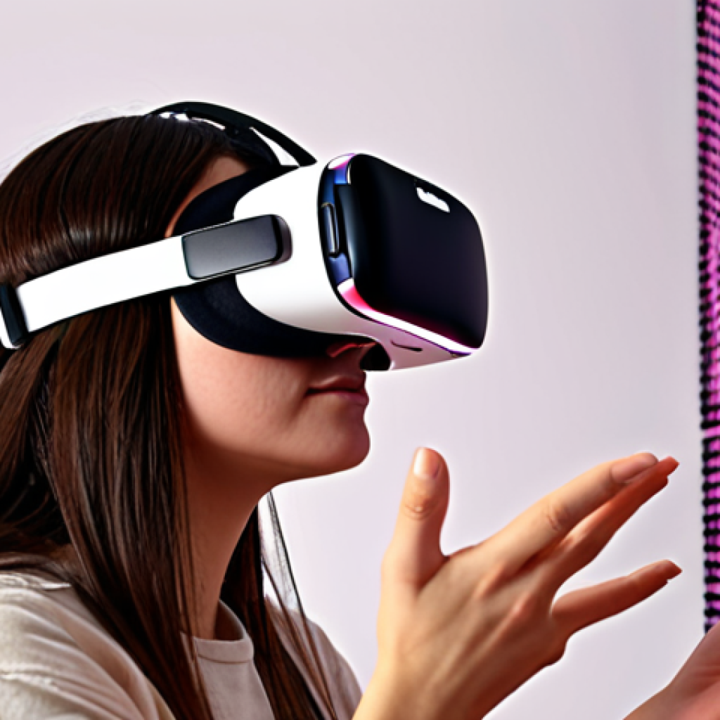 **Prompt:** Immersive reverse metaverse experience with high-quality visuals and realistic 3D audio, stimulating all five senses. The user is wearing a VR headset and interacting with the digital environment, feeling the textures and scents of the virtual world.