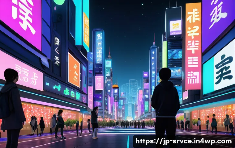 역메타버스 서비스의 고객 피드백 활용법 - A vibrant and futuristic reverse metaverse scene featuring diverse Japanese users engaging in a live...