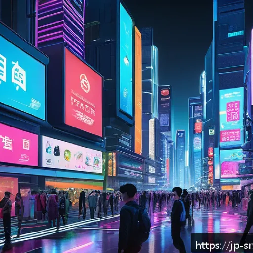 역메타버스와 NFT의 상관관계 - A futuristic digital metropolis inside a metaverse platform showcasing a vibrant, reverse-flow digit...