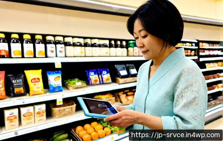역메타버스 서비스의 주요 사례 연구 - Photorealistic Japanese urban retail experience illustrating a reverse metaverse service, an older w...
